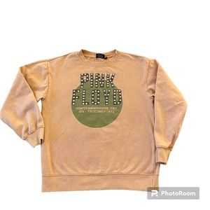 Pink Floyd Sweatshirt Concert Vintage 1971 Worn Great Graphics Studs Siz…